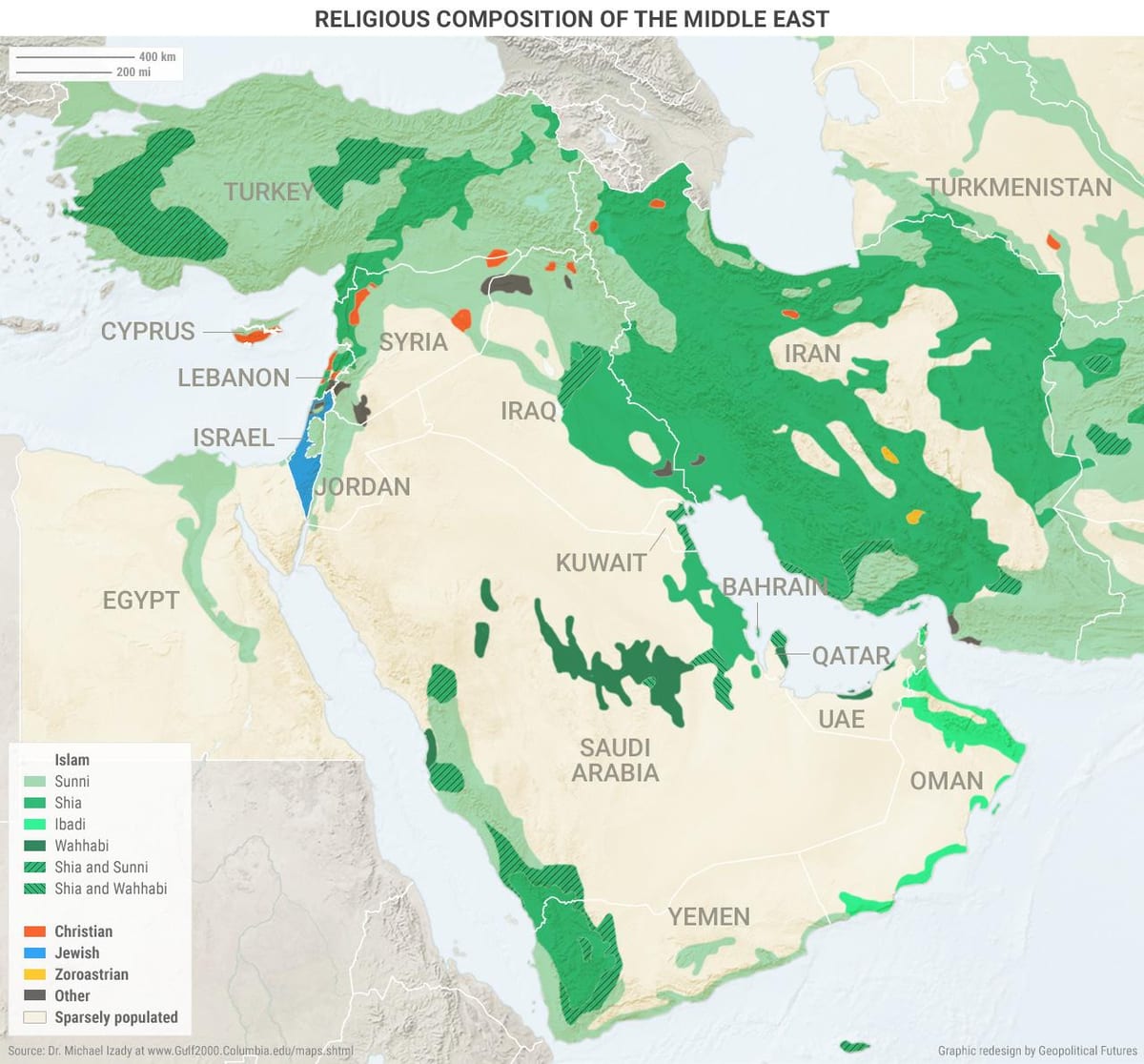 خريطة تركيا الدين