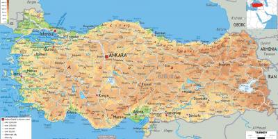 مقدمة لخريطة تركيا وحدودها