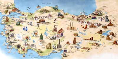 تركيا السياحية خريطة