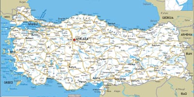تركيا خريطة